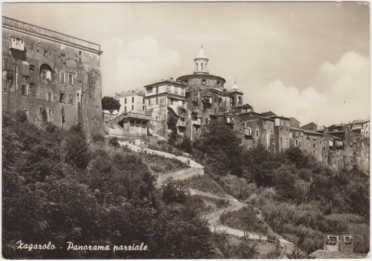 Zagarolo - panorama parziale, fotografia d'epoca